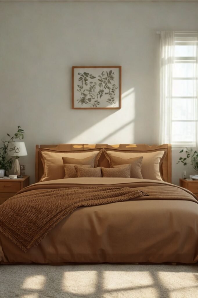 Warm accent lighting layout for Neoclassic wall panels and headboard design