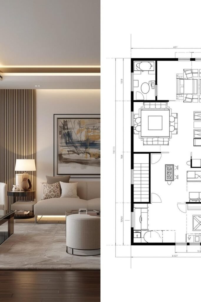 أفكار ديكور داخلي مودرن لمنزل أكثر فخامة